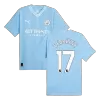 Authentic DE BRUYNE #17 Manchester City Football Shirt Home 2023/24 - bestfootballkits