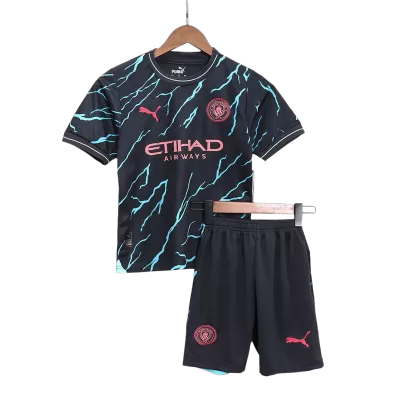 Manchester City Football Mini Kit (Shirt+Shorts) Third Away 2023/24 - bestfootballkits