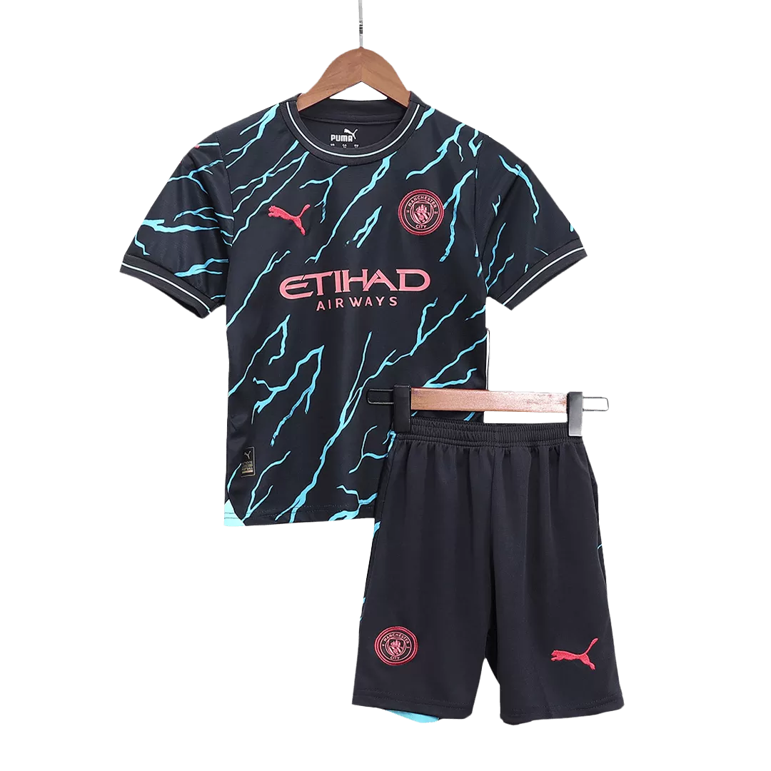 Manchester City Football Mini Kit (Shirt+Shorts) Third Away 2023/24