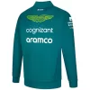 Aston Martin Aramco Cognizant F1 Racing Team 1/2 Zip Sweat 2023 - bestfootballkits