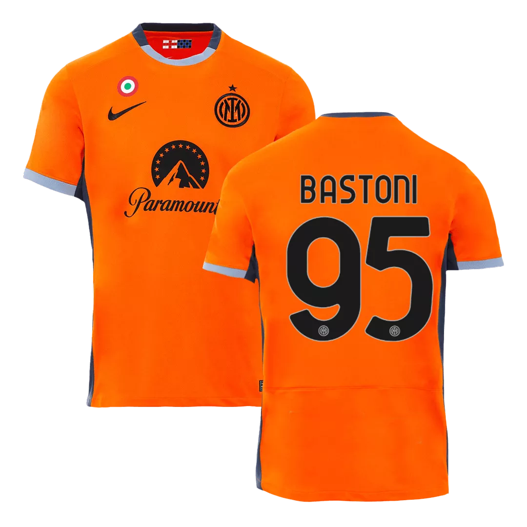BASTONI #95 Inter Milan Football Shirt Third Away 2023/24