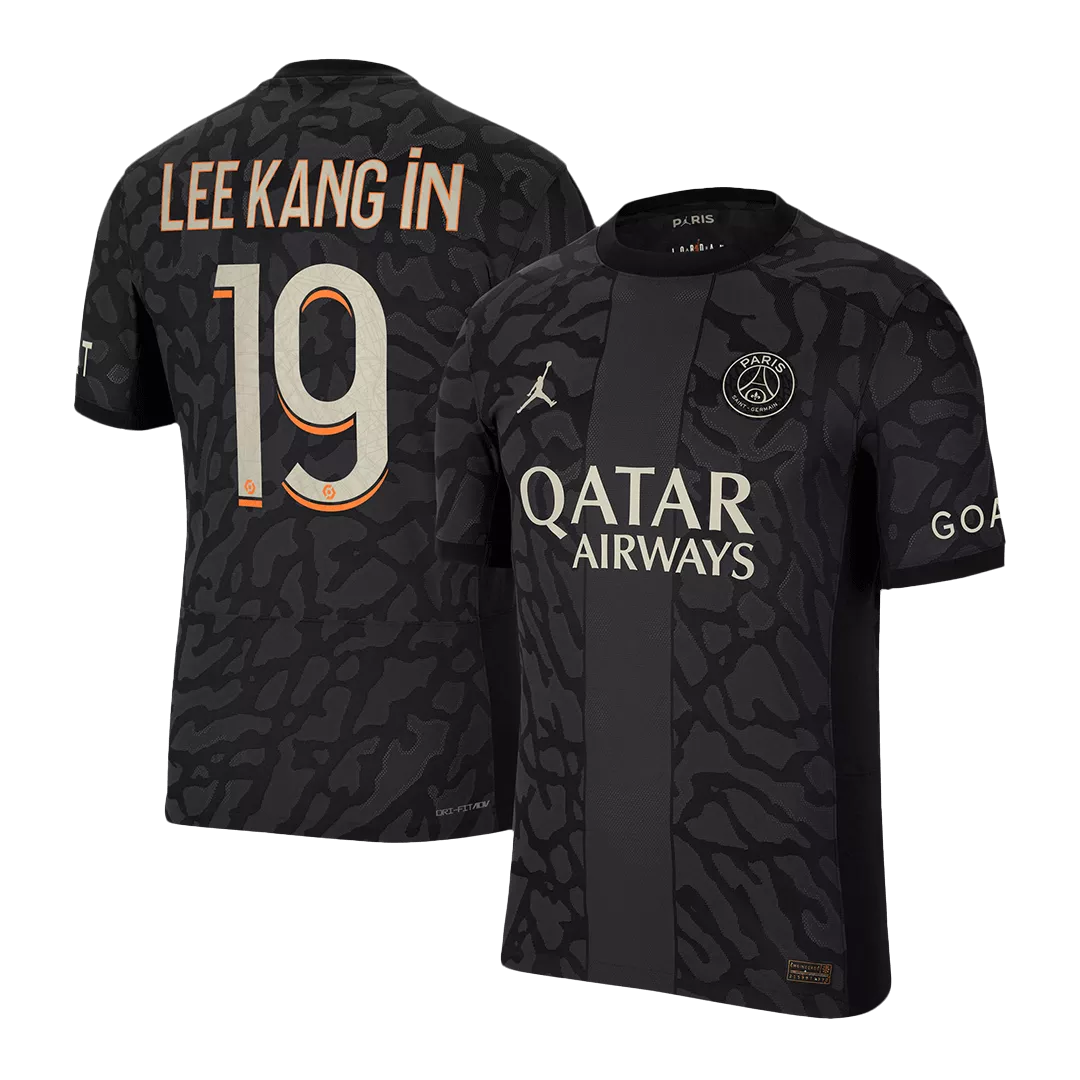 Authentic LEE KANG iN #19 PSG Football Shirt Third Away 2023/24