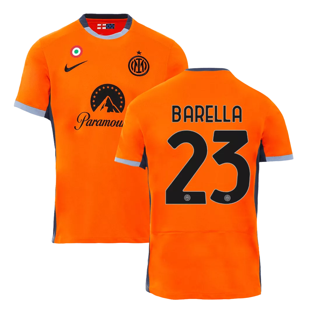 BARELLA #23 Inter Milan Football Shirt Third Away 2023/24