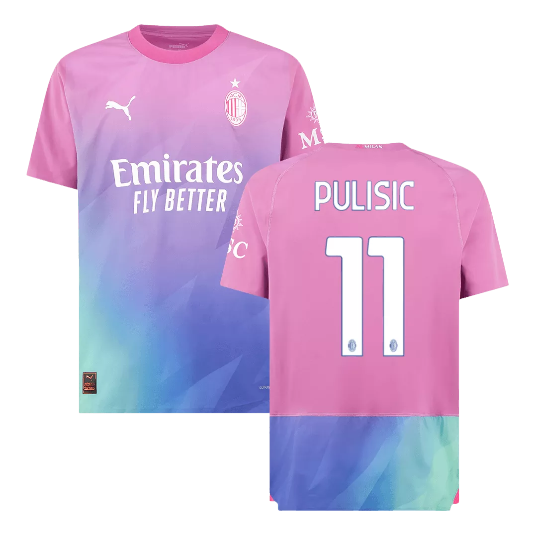 Authentic PULISIC #11 AC Milan Football Shirt Third Away 2023/24
