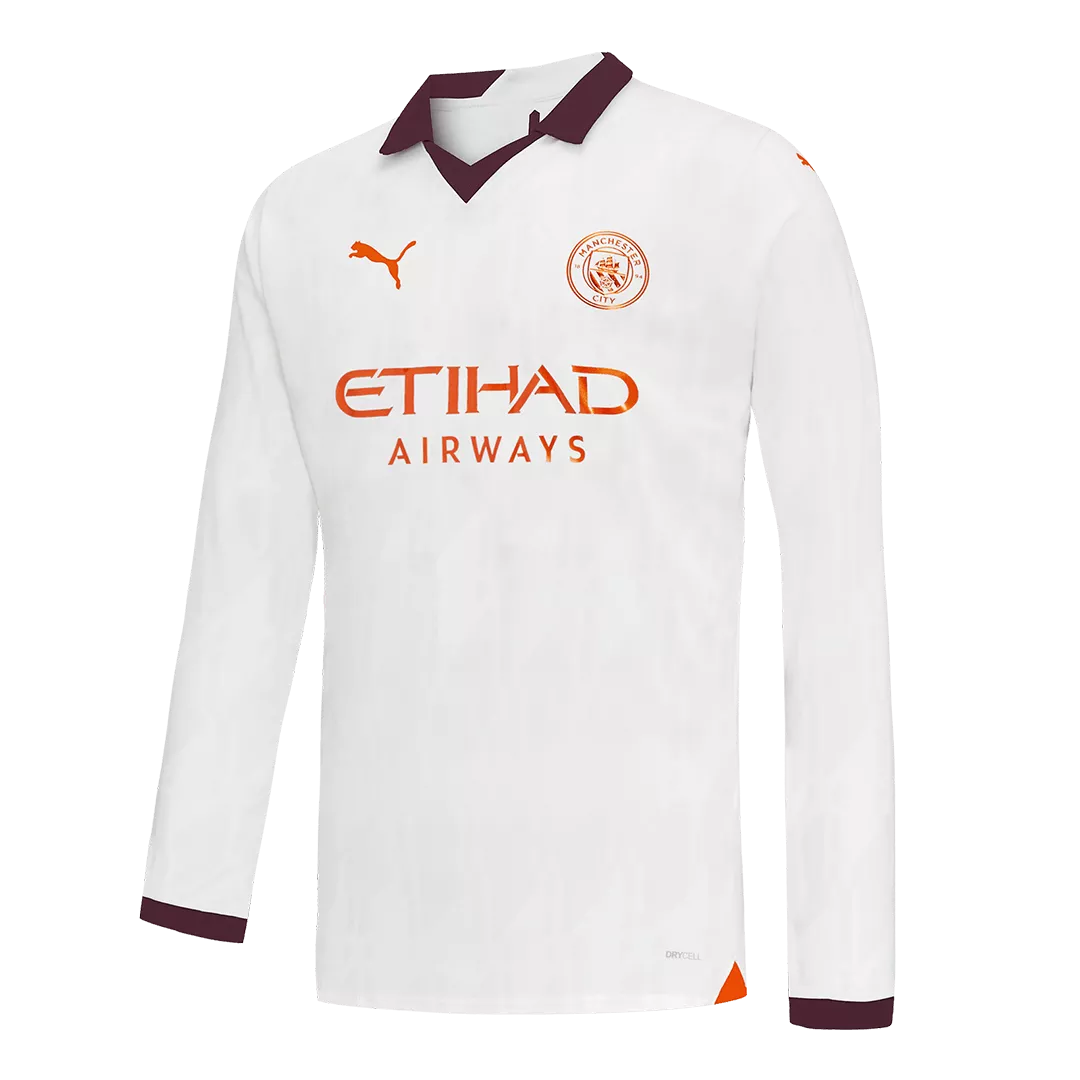 Manchester City Long Sleeve Football Shirt Away 2023/24
