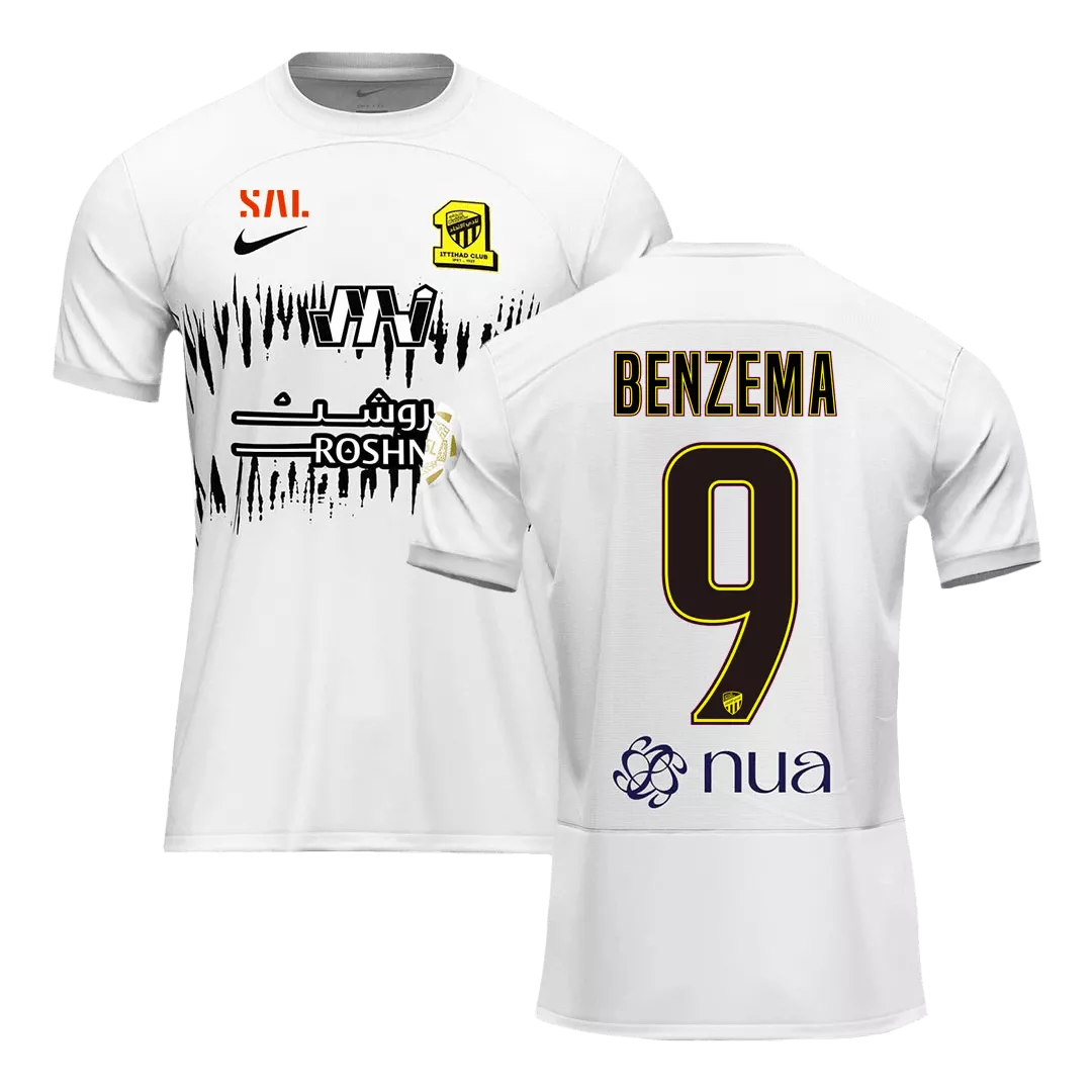 BENZEMA #9 Al Ittihad Saudi Football Shirt Away 2023/24