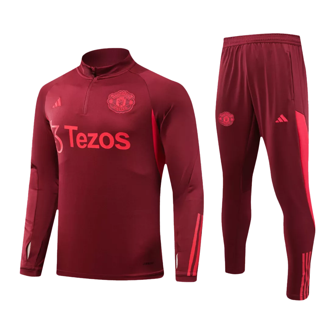 Manchester United Zipper Sweatshirt Kit(Top+Pants) 2023/24
