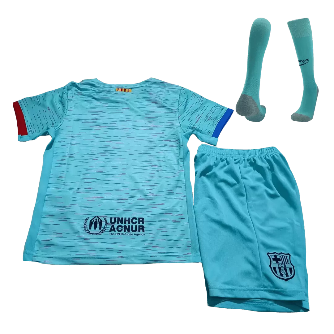 Barcelona Football Mini Kit (Shirt+Shorts+Socks) Third Away 2023/24 - bestfootballkits