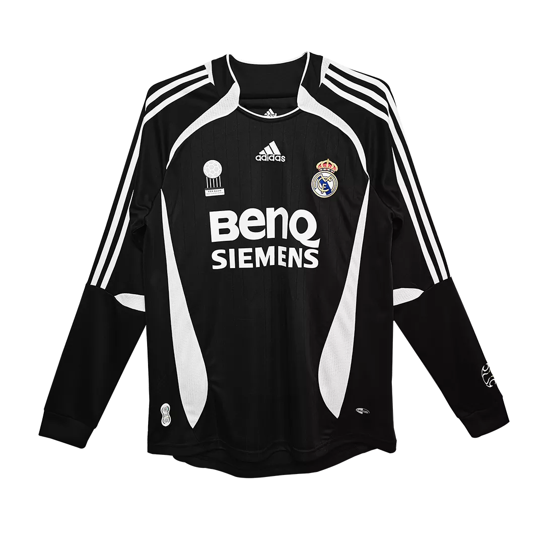 Real Madrid Classic Football Shirt Away Long Sleeve 2006/07
