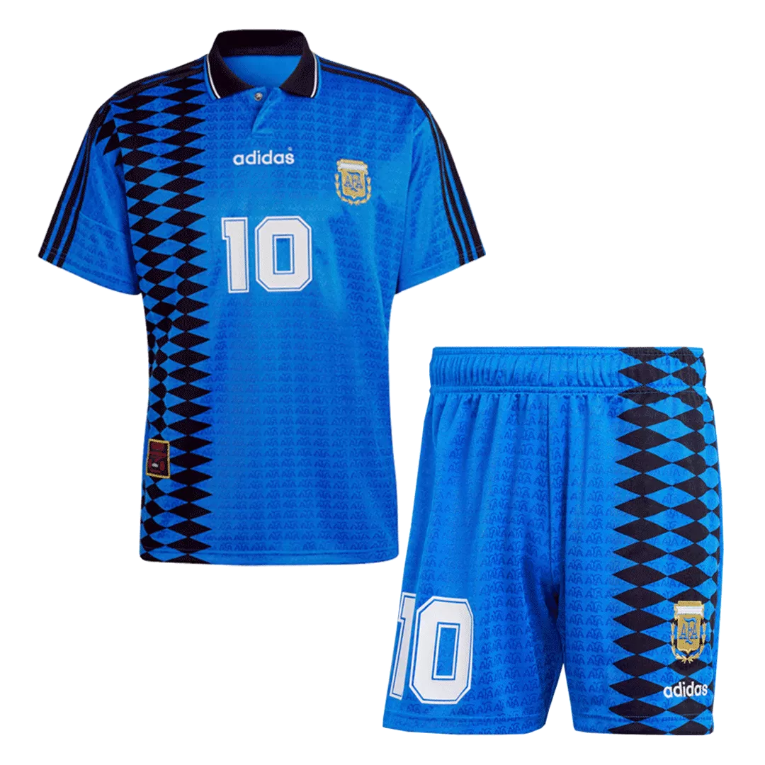 #10 Argentina Classic Football Kit (Shirt+Shorts) Away 1994