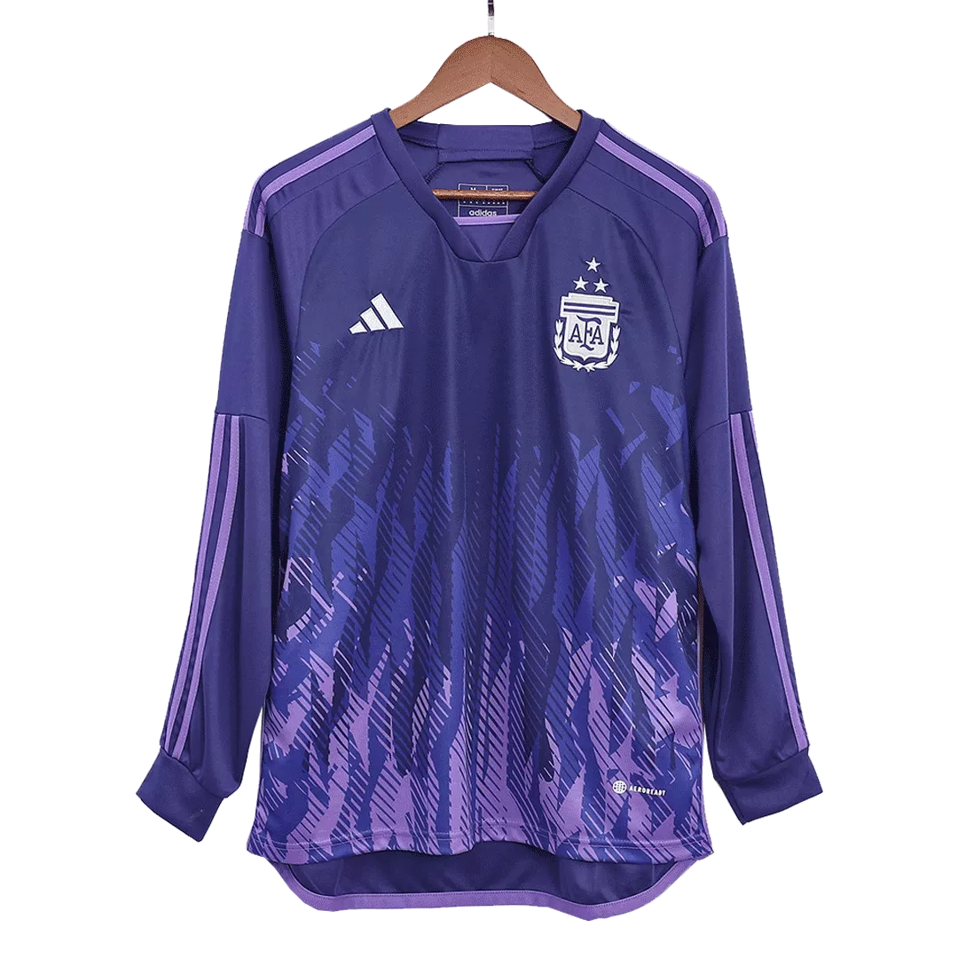 Argentina Long Sleeve Football Shirt Away 2022