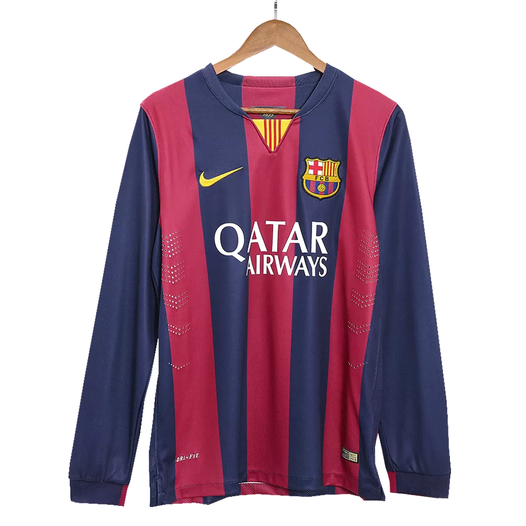 Barcelona Classic Football Shirt Home Long Sleeve 2014/15
