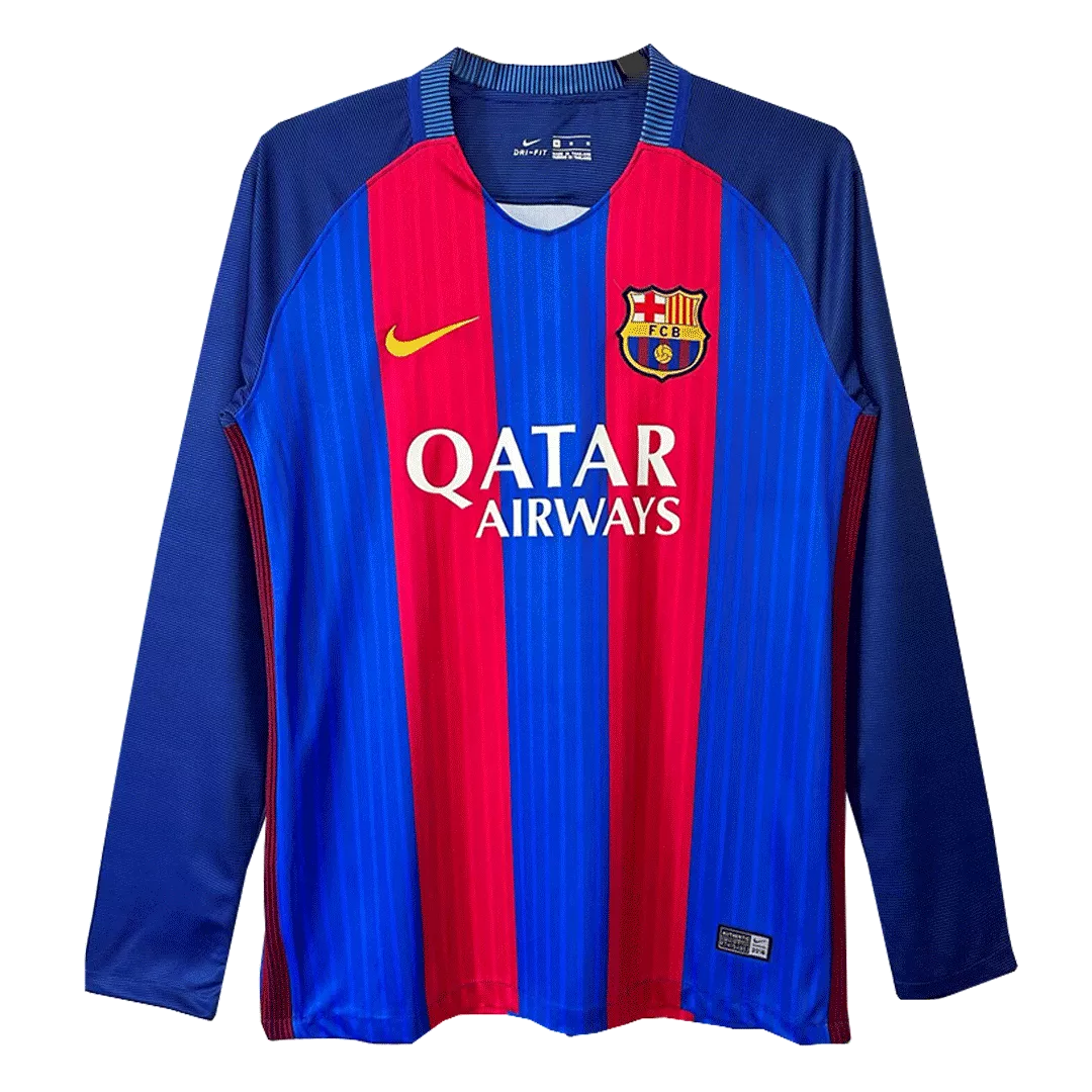 Barcelona Classic Football Shirt Home Long Sleeve 2016/17