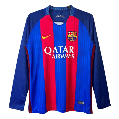 Barcelona Classic Football Shirt Home Long Sleeve 2016/17 - bestfootballkits