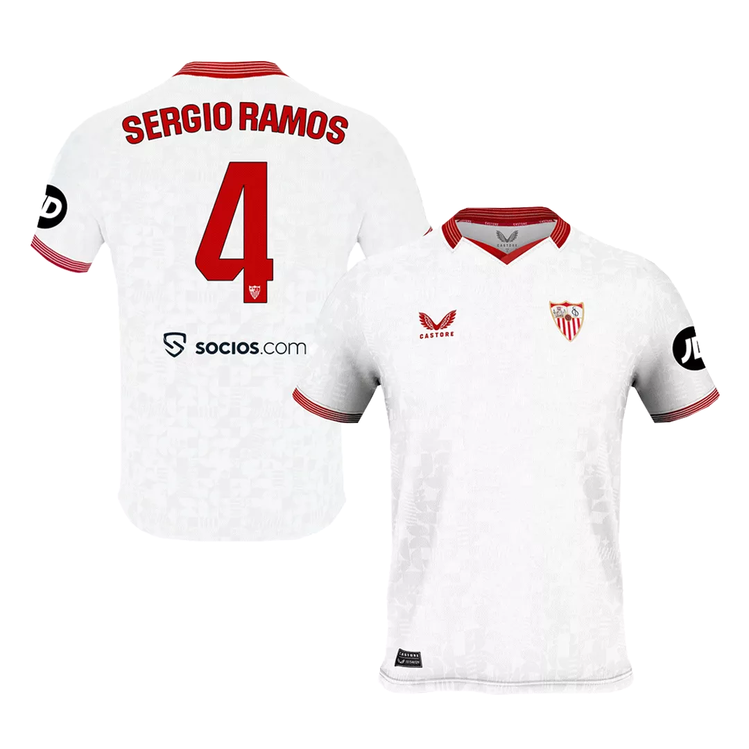 SERGIO RAMOS #4 Sevilla Football Shirt Home 2023/24