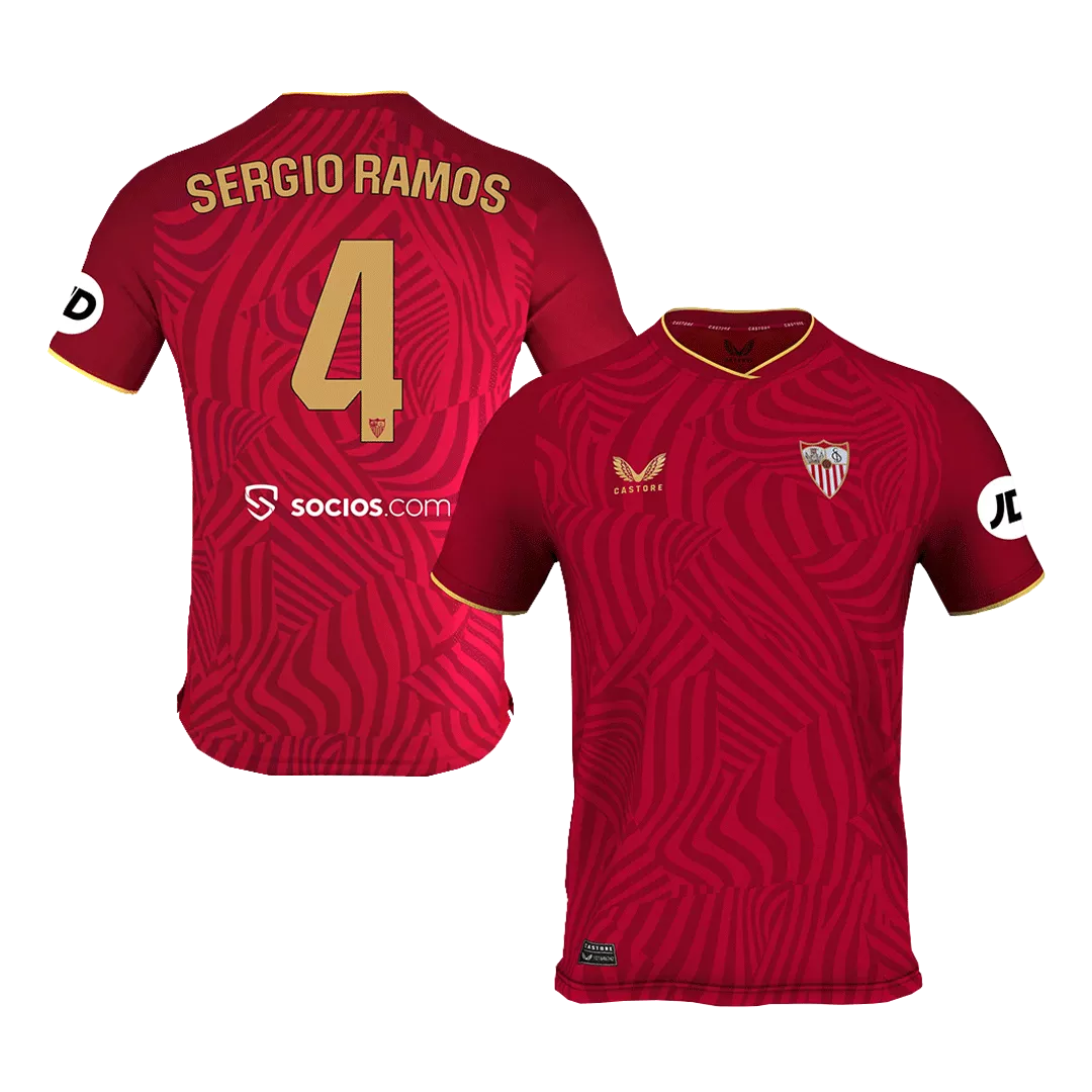 SERGIO RAMOS #4 Sevilla Football Shirt Away 2023/24