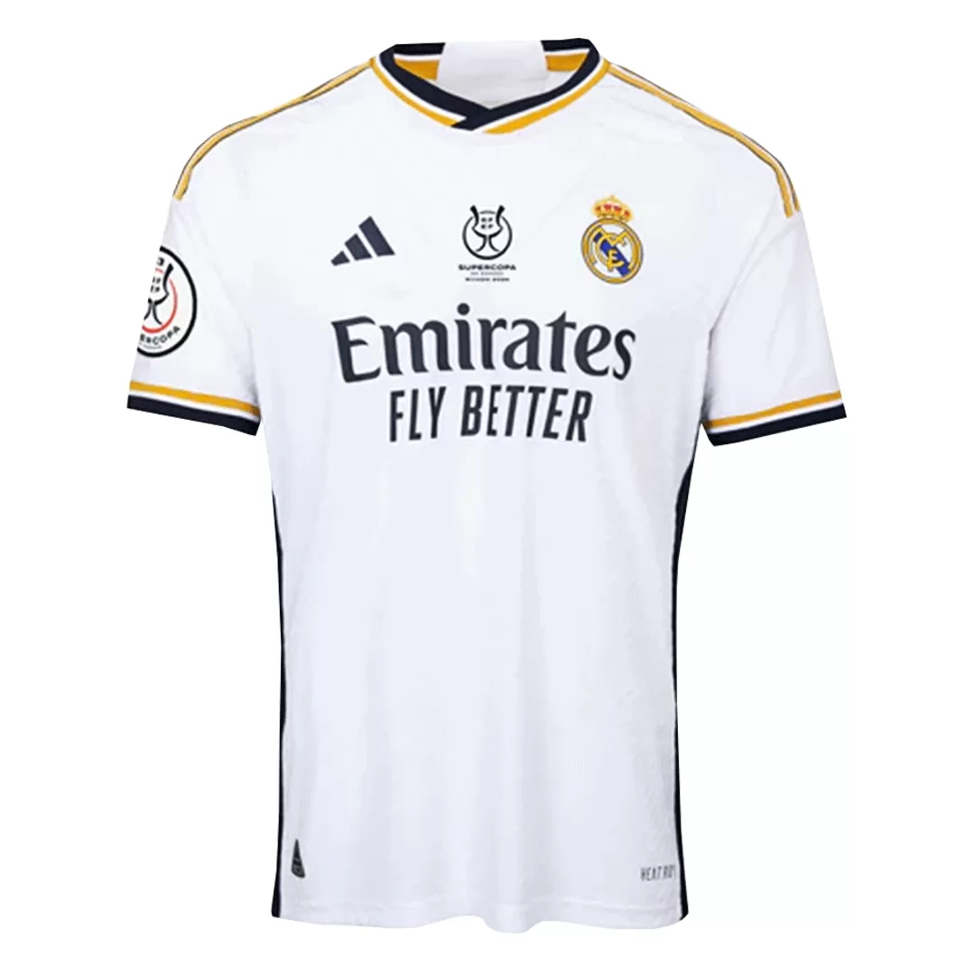 Authentic CAMPEONES #13 Real Madrid Football Shirt Home 2023/24- Campeones Supercopa - bestfootballkits