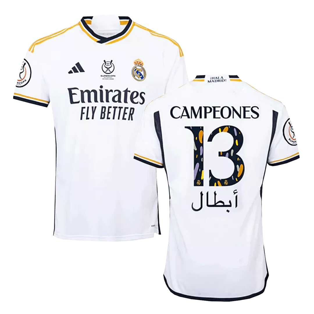CAMPEONES #13 Real Madrid Football Shirt Home 2023/24 - Campeones Supercopa