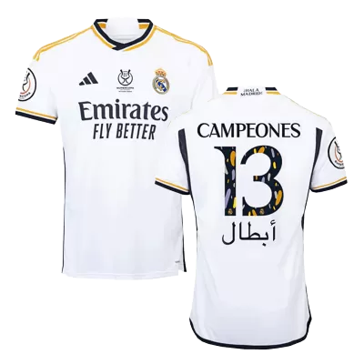 CAMPEONES #13 Real Madrid Football Shirt Home 2023/24 - Campeones Supercopa - bestfootballkits