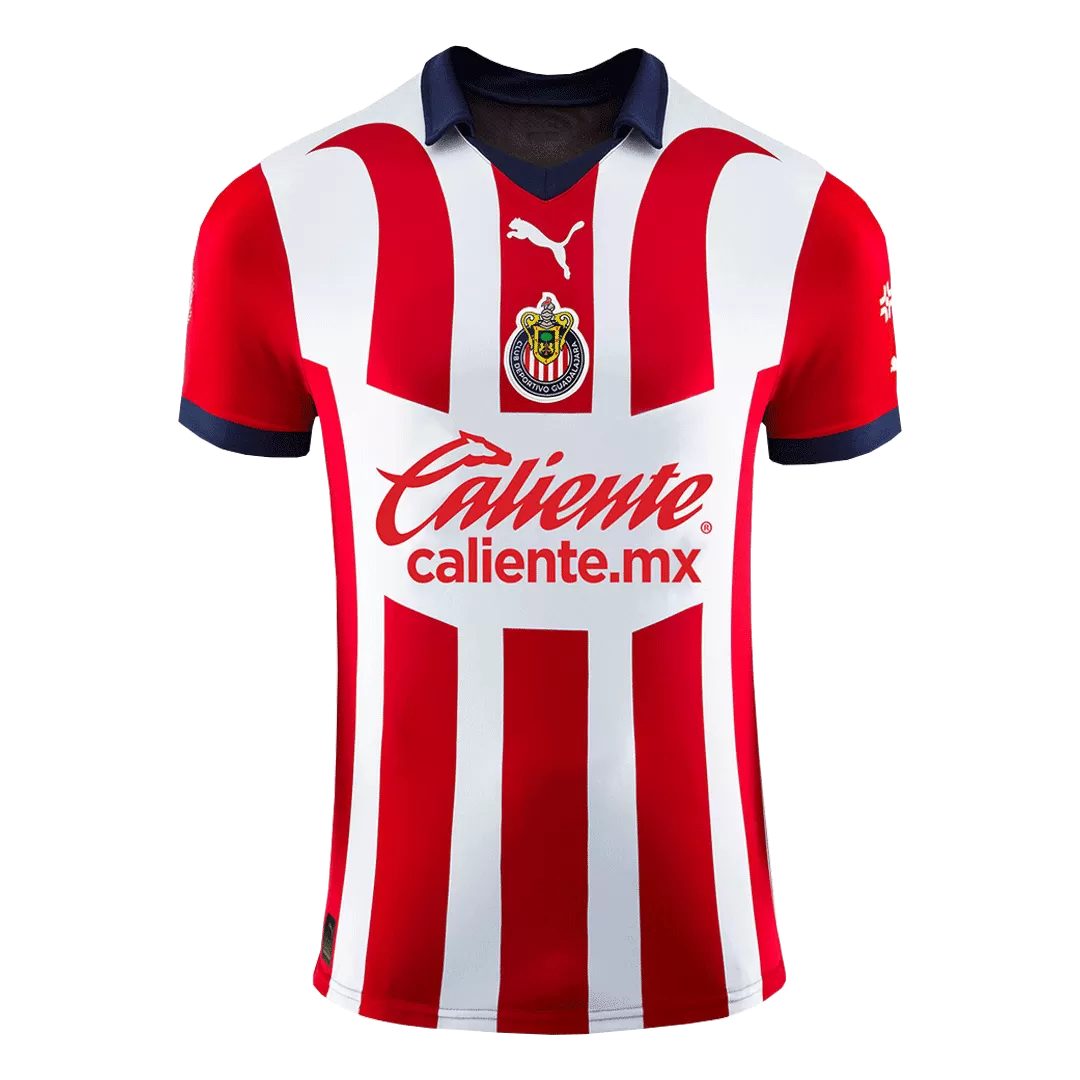 Gold CHICHARITO #14 Chivas Football Shirt Home 2023/24 - bestfootballkits