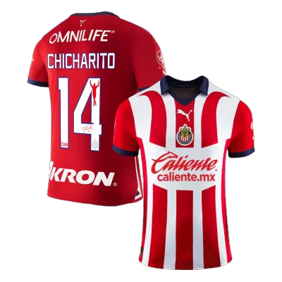 Sign CHICHARITO #14 Chivas Football Shirt Home 2023/24 - bestfootballkits