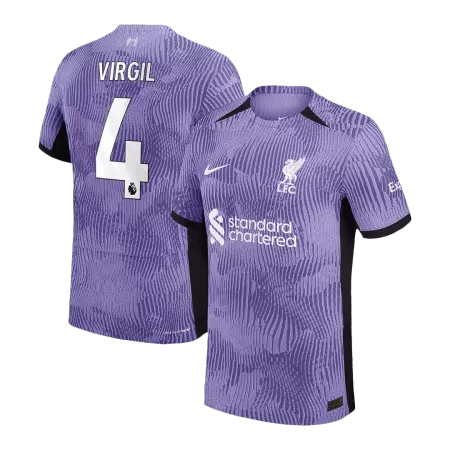 Authentic VIRGIL #4 Liverpool Football Shirt Third Away 2023/24 - bestfootballkits