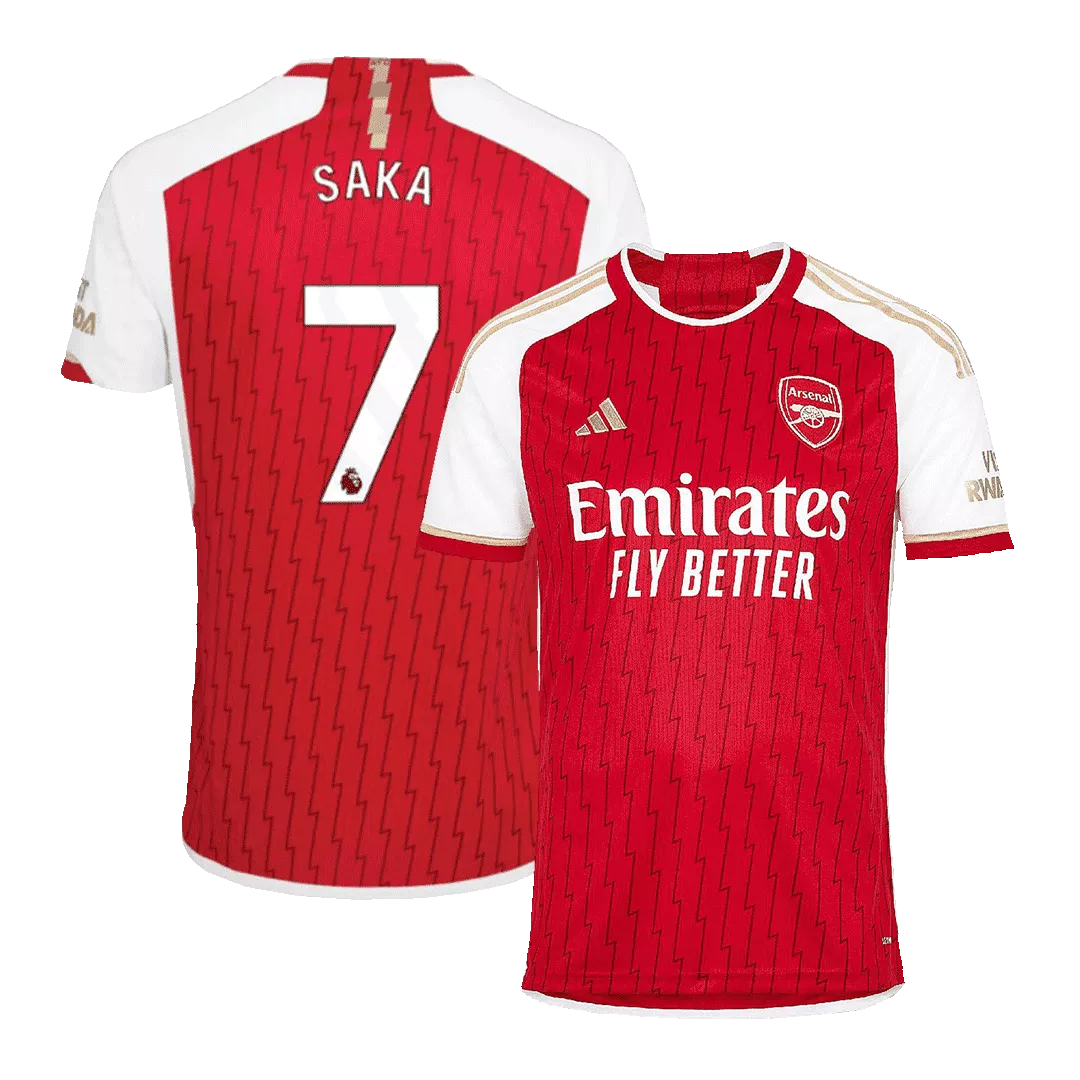 SAKA #7 Arsenal Football Shirt Home 2023/24