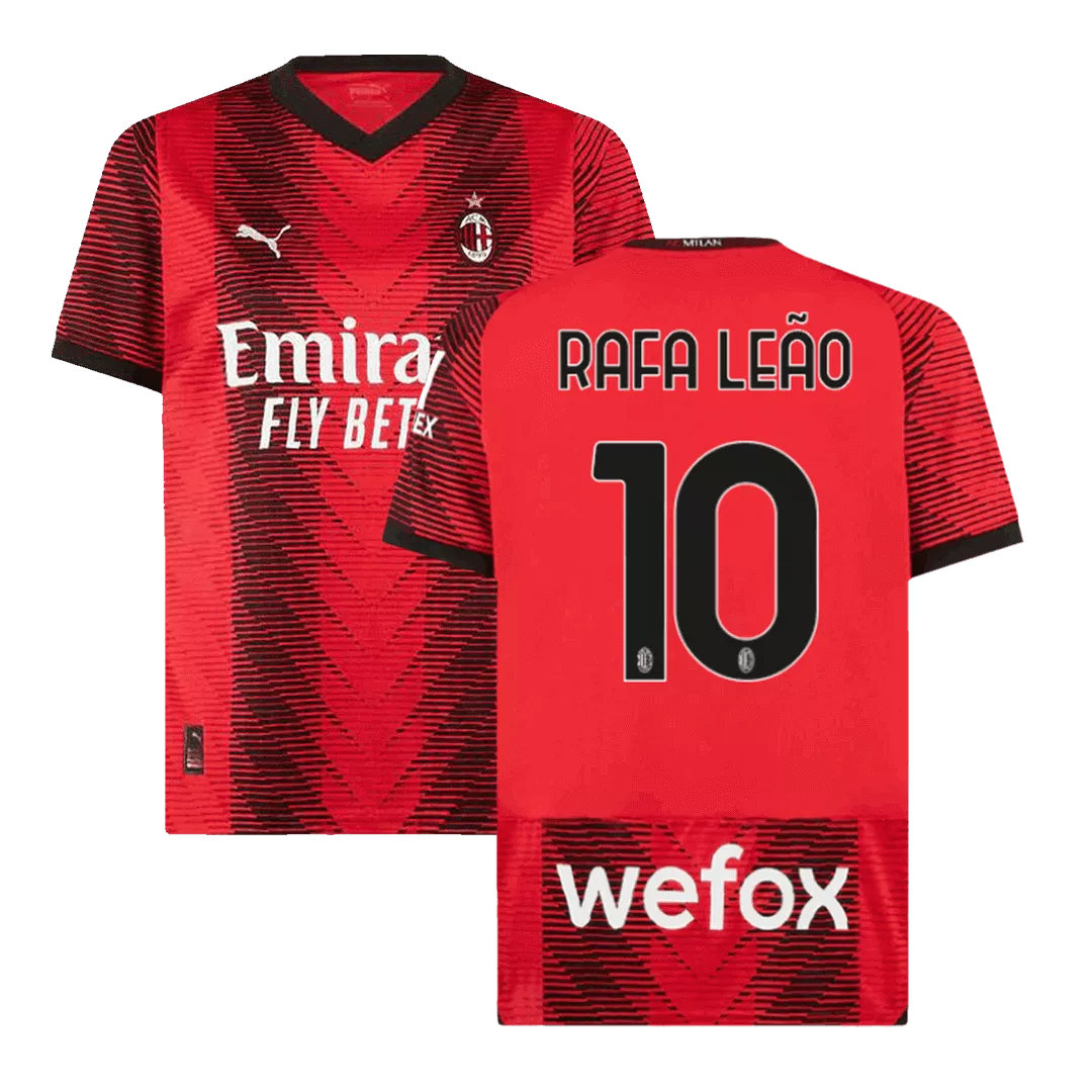 RAFA LEÃO #10 AC Milan Football Shirt Home 2023/24