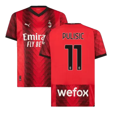 PULISIC #11 AC Milan Football Shirt Home 2023/24 - bestfootballkits