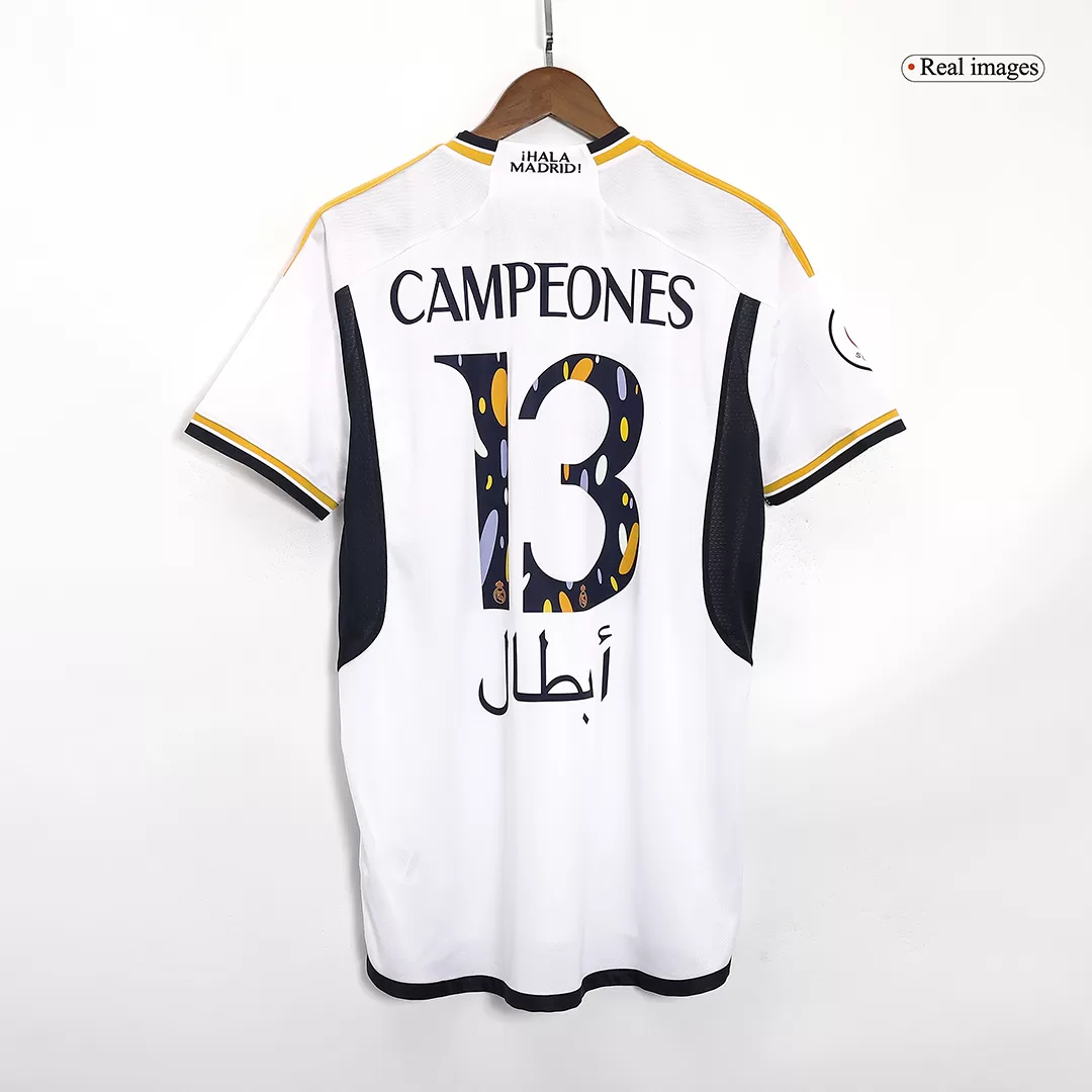 CAMPEONES #13 Real Madrid Football Shirt Home 2023/24 - Campeones Supercopa - bestfootballkits