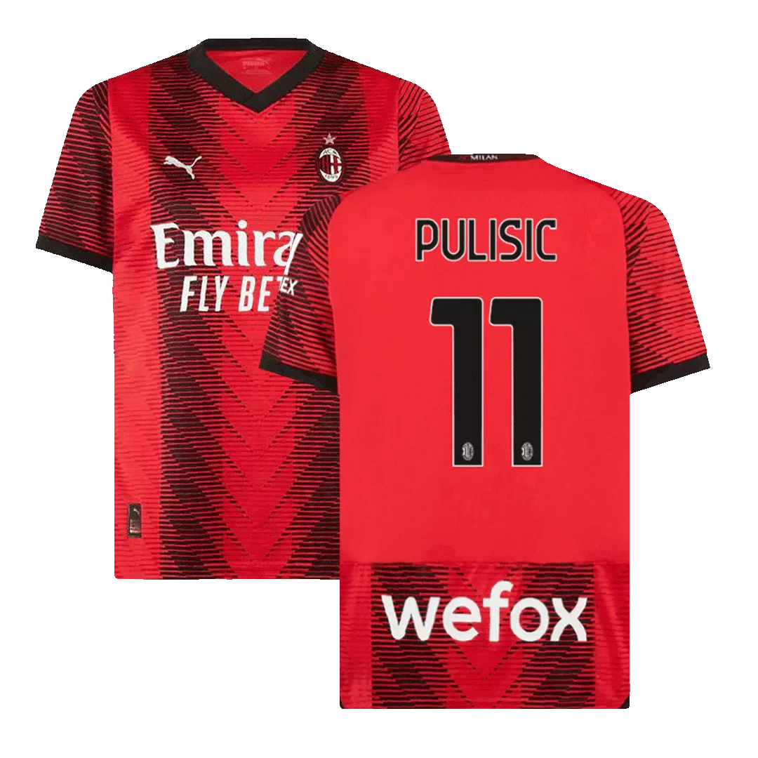 PULISIC #11 AC Milan Football Shirt Home 2023/24