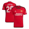 SANCHO #25 Manchester United Football Shirt Home 2023/24 - bestfootballkits