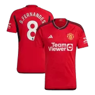 B.FERNANDES #8 Manchester United Football Shirt Home 2023/24 - bestfootballkits