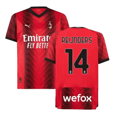 REIJNDERS #14 AC Milan Football Shirt Home 2023/24 - bestfootballkits