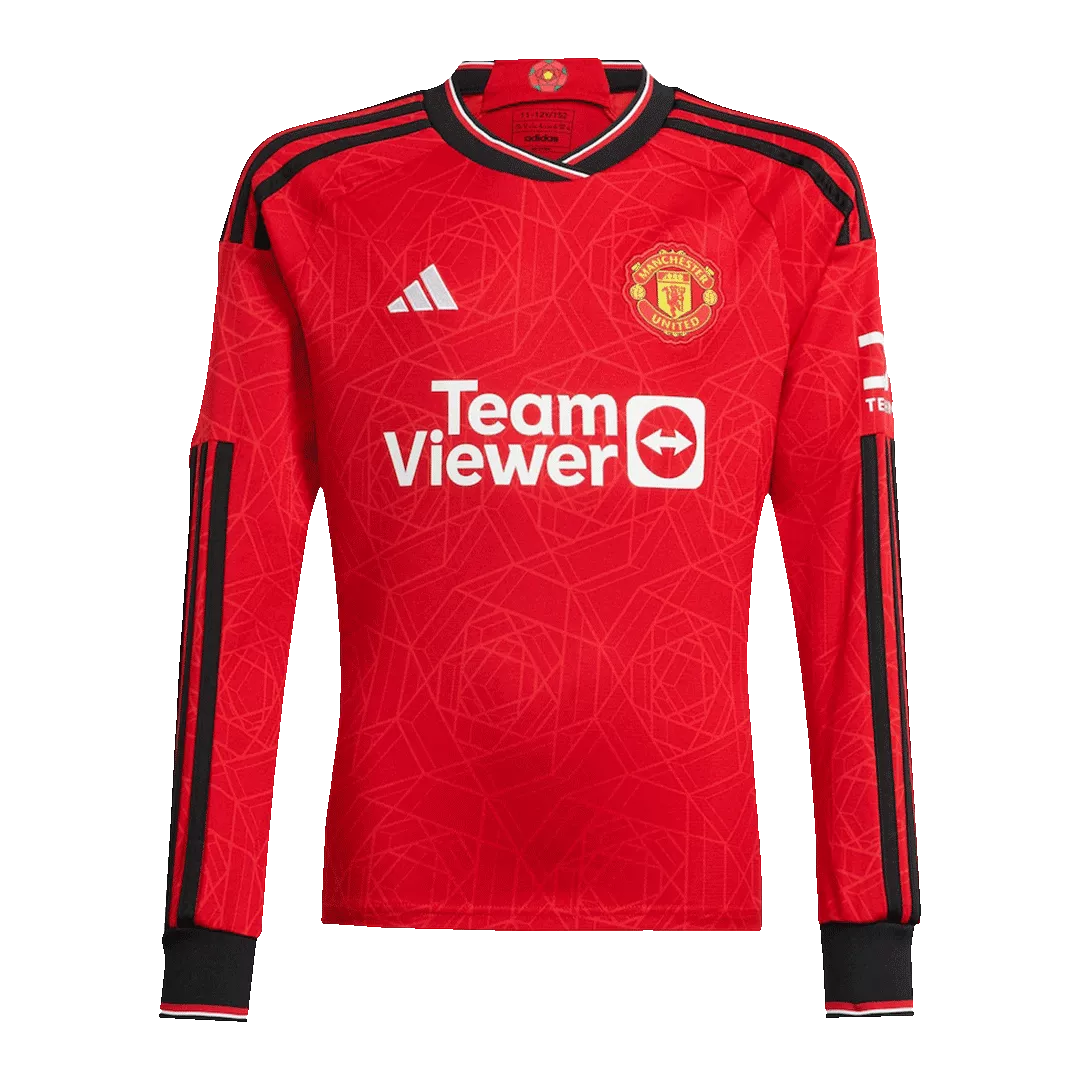 Manchester United Long Sleeve Football Shirt Home 2023/24