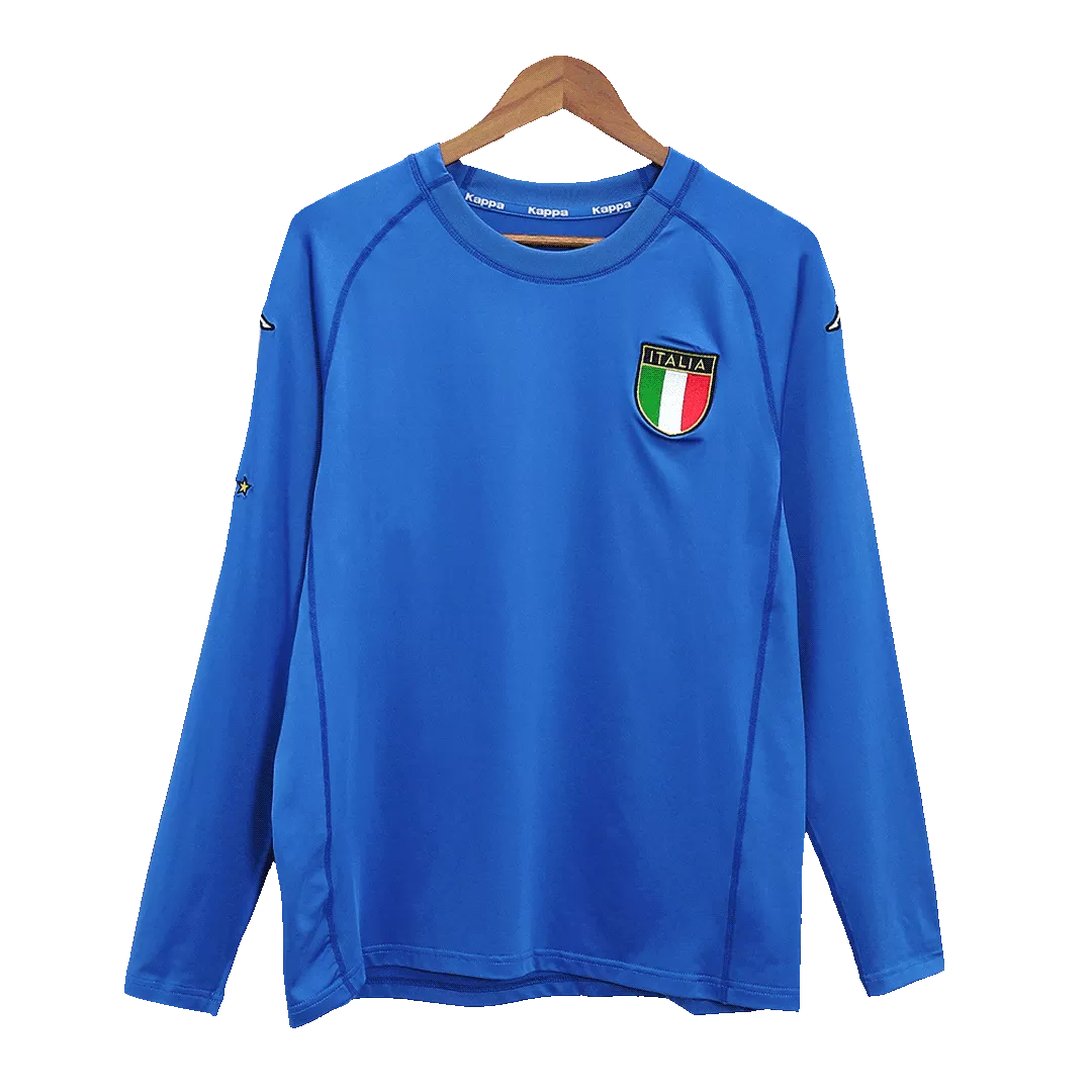Italy Classic Football Shirt Home Long Sleeve 2000