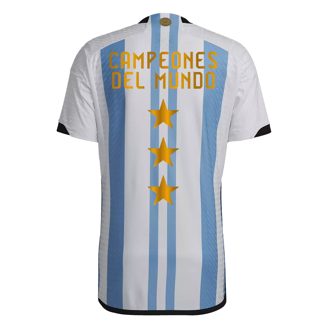 Authentic Argentina 3 Stars Football Shirt Home 2022