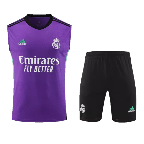 Real Madrid Sleeveless Training Kit (Top+Shorts) 2022/23 - bestfootballkits