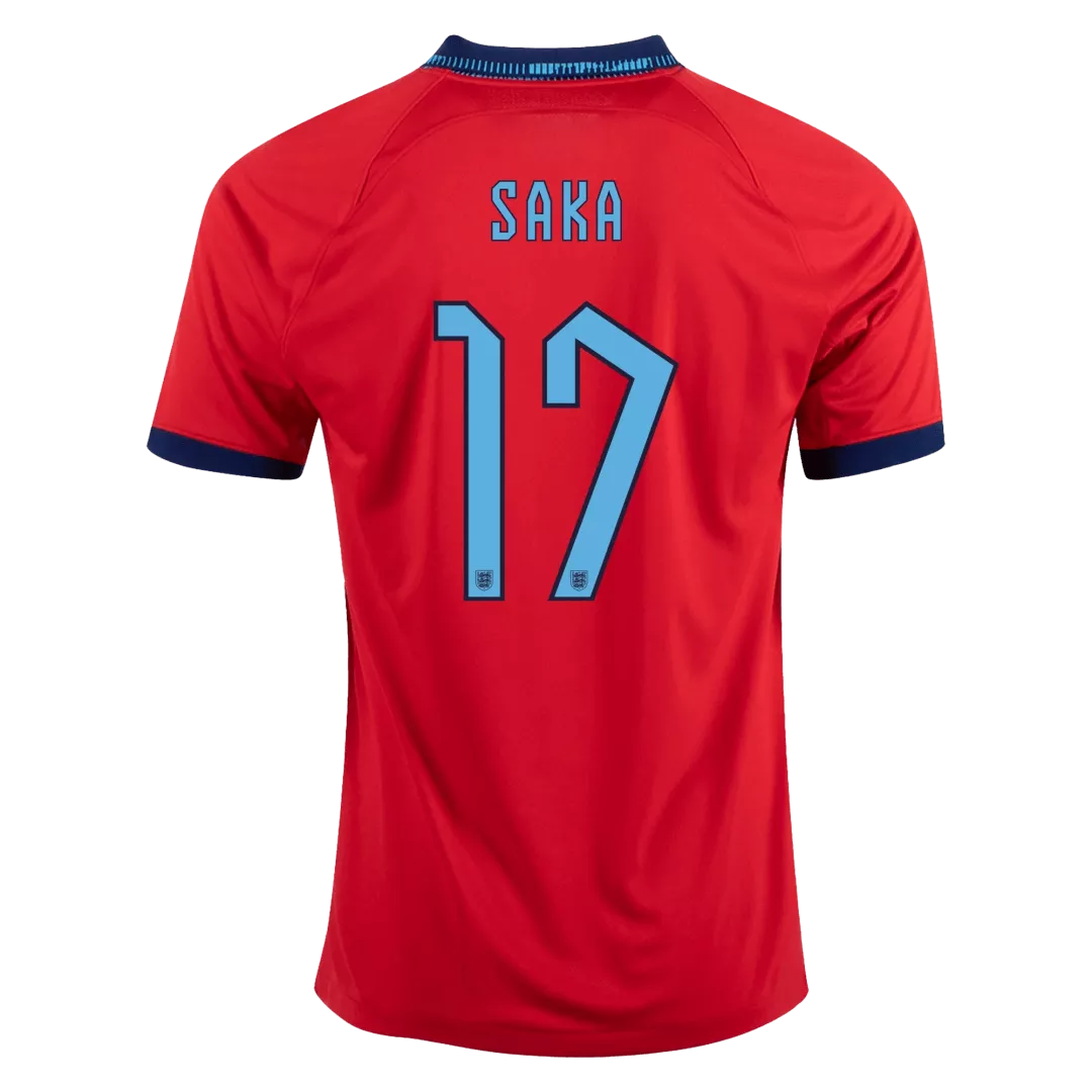 SAKA #17 England Football Shirt Away 2022