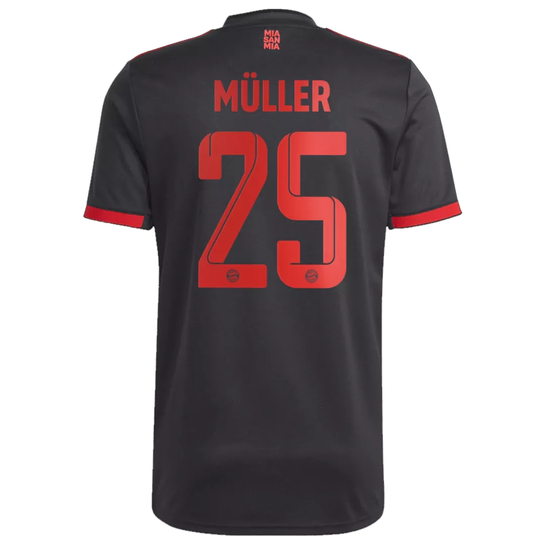 MÜLLER #25 Bayern Munich Football Shirt Third Away 2022/23