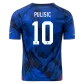 PULISIC #10 USA Football Shirt Away 2022 - bestfootballkits