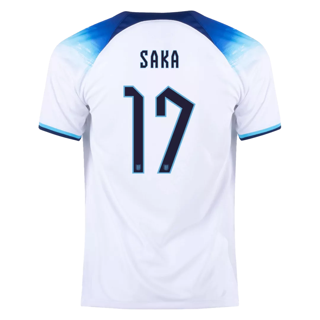 SAKA #17 England Football Shirt Home 2022