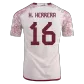 H.HERRERA #16 Mexico Football Shirt Away 2022 - bestfootballkits
