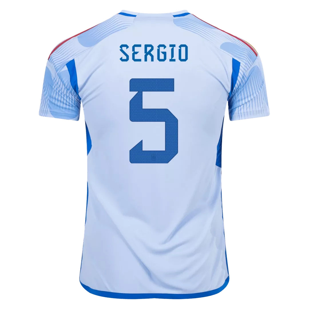 SERGIO #5 Spain Football Shirt Away 2022