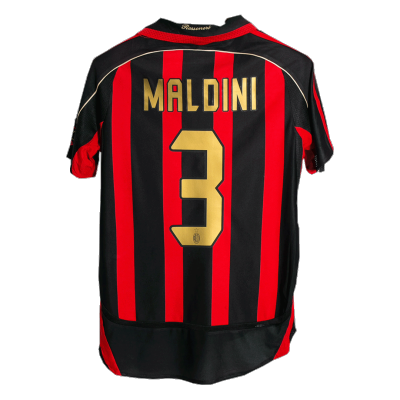 MALDINI #3 AC Milan Classic Football Shirt Home 2006/07 - bestfootballkits