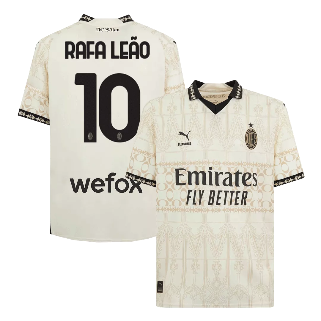 RAFA LEÃO #10 AC Milan X Pleasures Football Shirt Fouth Away 2023/24