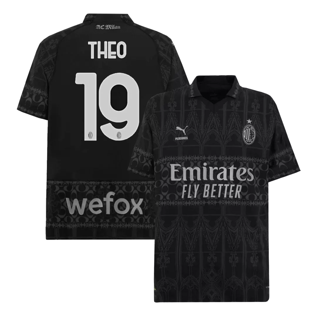 THEO #19 AC Milan X Pleasures Football Shirt Fourth Away 2023/24