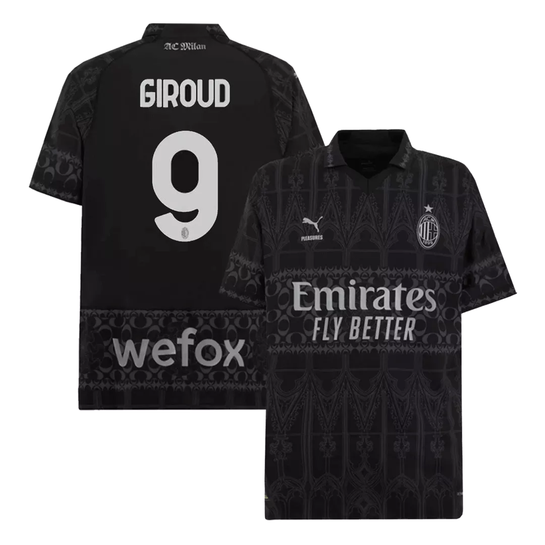 GIROUD #9 AC Milan X Pleasures Football Shirt Fourth Away 2023/24