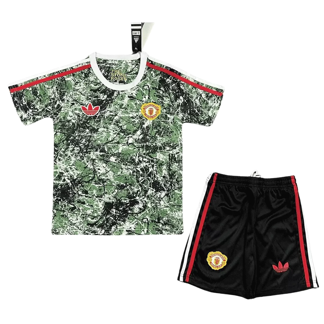 Manchester United x Stone Roses Football Mini Kit (Shirt+Shorts) 2023/24