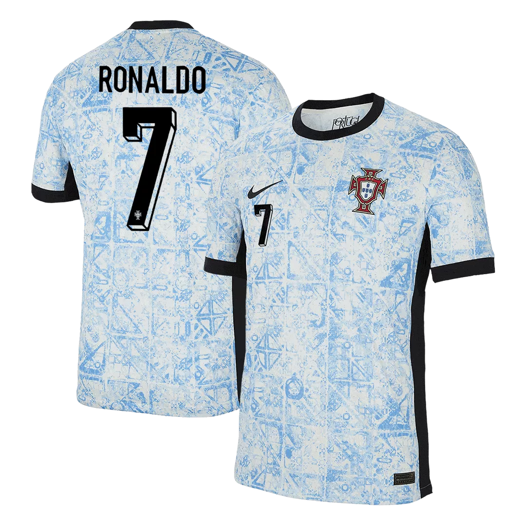 RONALDO #7 Portugal Euro Football Shirt Away Euro 2024
